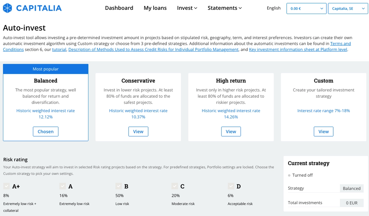 Auto-invest tutorial