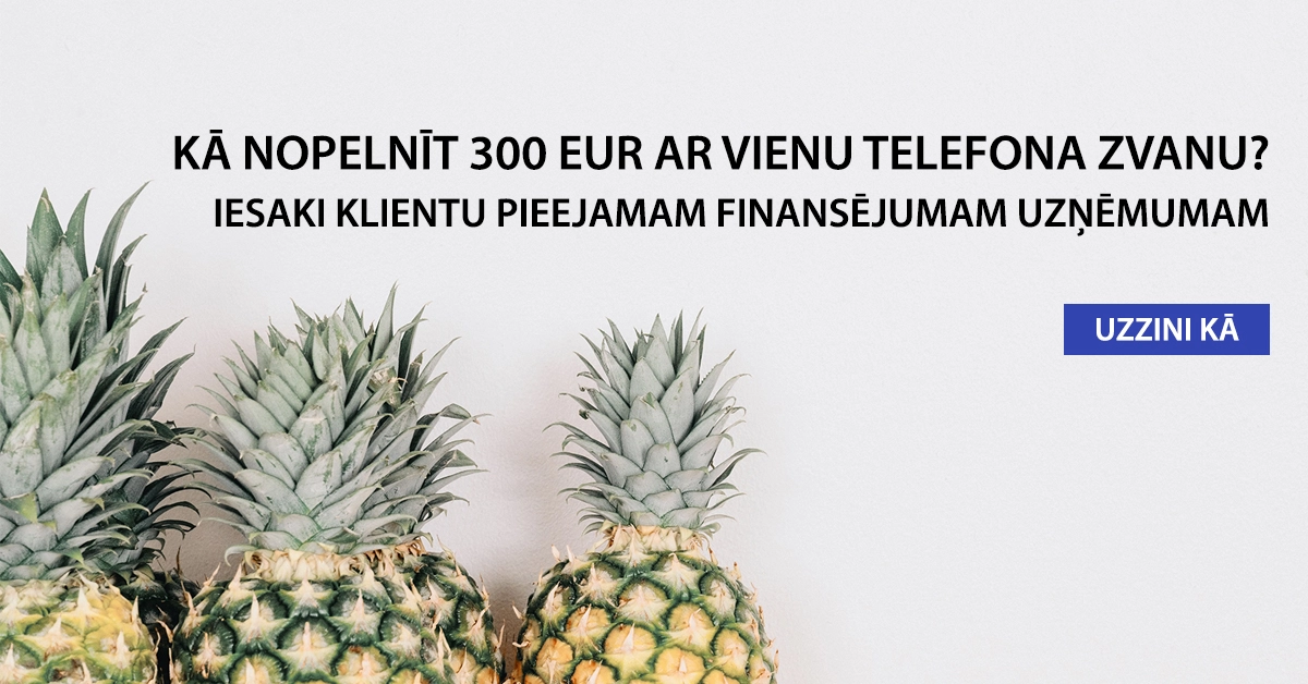 Iesaki Capitalia finansējumu biznesa partneriem un nopelni EUR 300 arī pats!